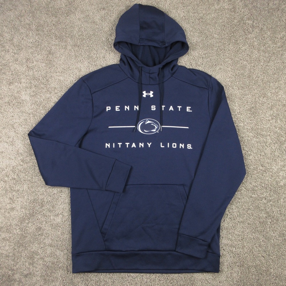 Penn State Nittany Lions Sweater Mens Medium Under Armour Hoodie Sweatshirt EUC
